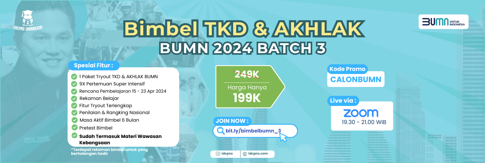 Bimbel TKD & AKHLAK BUMN 2024 Batch 4